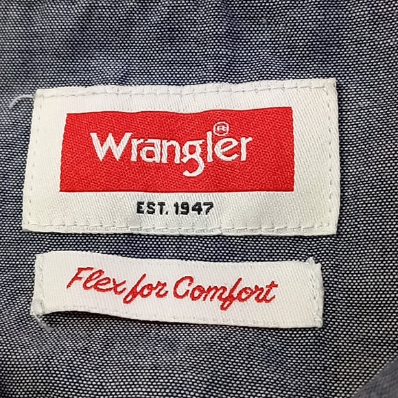 Wrangler Flex for Comfort Button Up Shirt Men's Size L - Picture 12 of 12